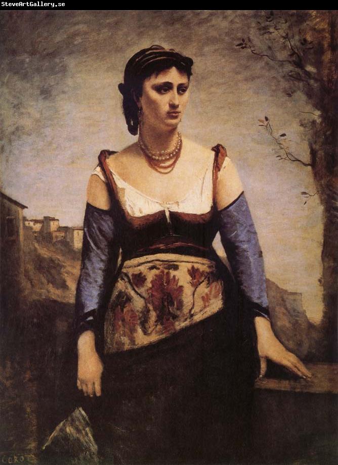 Jean Baptiste Camille  Corot Agostina